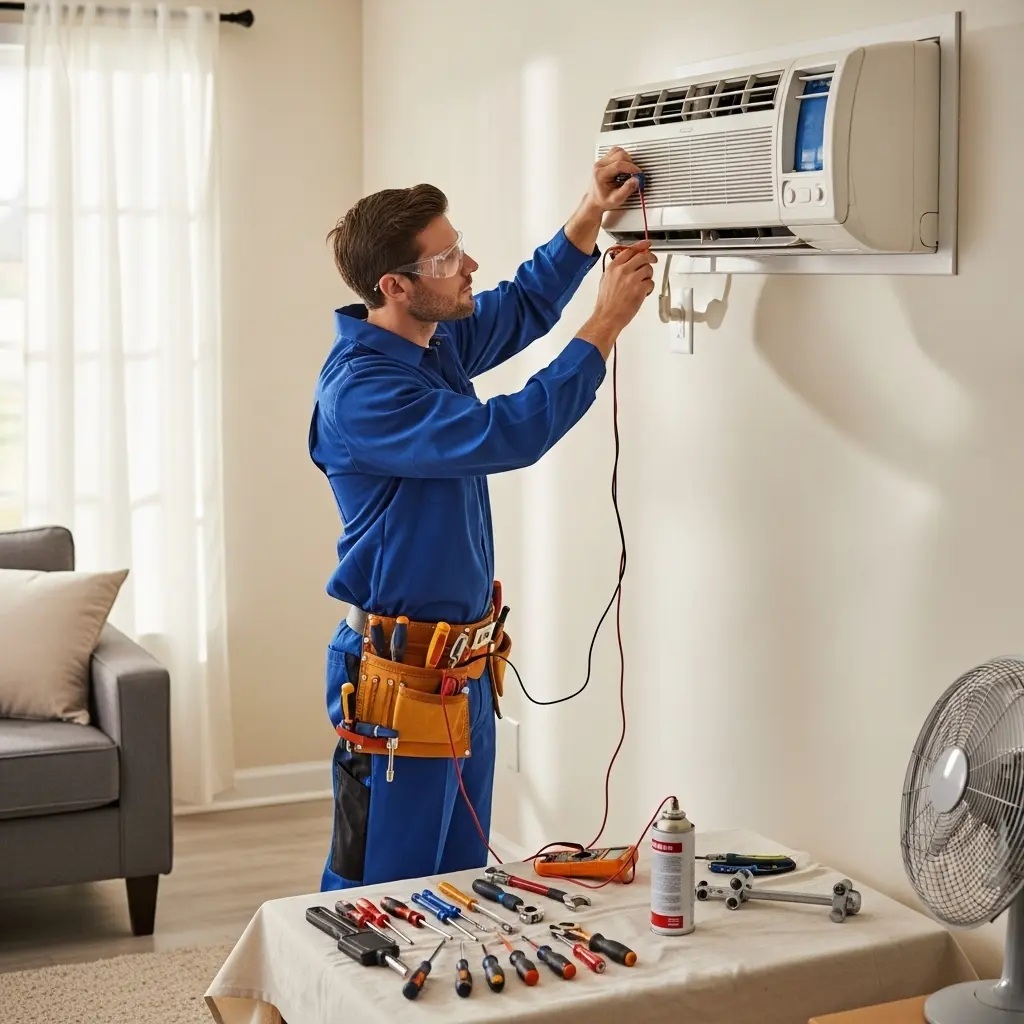 Saruhanlı Termikel Termikel klima gaz dolumu ve bakım – Enerji verimliliği artırıldı. - Teknik servis örneği